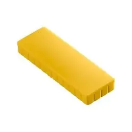 Maul Solidmagnete, 54 x 19 mm, 10 Stück, Gelb