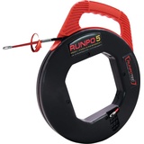Runpotec Kabeleinziehgerät RUNPO 5 Band-L.30m Biege-R.15mm Kabel-D.5,3mm RUNPOTEC