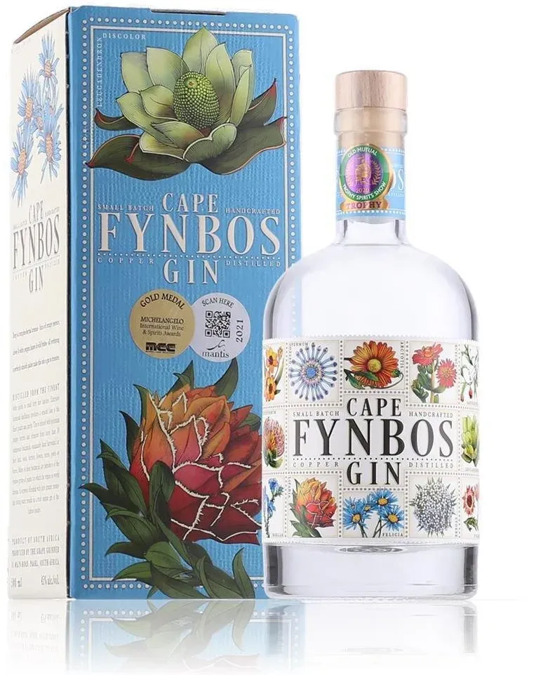 Cape Fynbos Gin 45% Vol. 0,5l in Geschenkbox