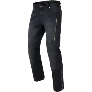 Rebelhorn Hawk Iii Motorradjeans Herren | Aramidfaser Futter | Knie und Hüftprotektoren | 2 Belüftungskanäle mit Reißverschluss | Regular Fit
