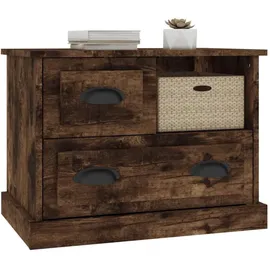 vidaXL Nachtschrank Räuchereiche 60 x 39 x 45 cm Braun