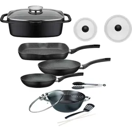 GSW Topf-Set Gourmet 3-tlg. Pfannen-Set + Bräter + Wok + Küchenzange