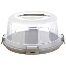 ENGELLAND Kuchentransportbox Ø 36,50 cm 1-tlg. braun/transparent