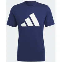adidas Train Essentials Feelready Logo Training T-Shirt Dark Blue / White L