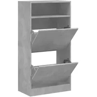 VidaXL Schuhschrank Betongrau 60x34x116 cm Holzwerkstoff