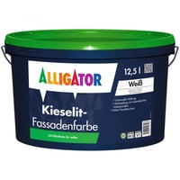 Alligator Kieselit Fassadenfarbe - 5 Liter Weiss