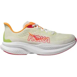 HOKA Damen Laufschuhe MACH 6, WHITE / LETTUCE, 40