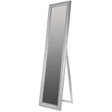 LebensWohnArt Standspiegel Traumhafter Standspiegel MIRA 180x45cm antik-silber Facette