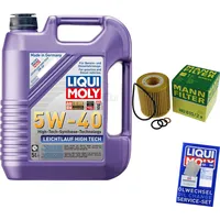EISENFELS 69320063 Filter Set Inspektionspaket 5 Liter Motoröl Leichtlauf High Tech 5W-40 MANN-FILTER Ölfilter