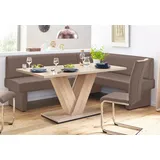 Home Affaire Eckbank 162 x 89 x 222 cm cappuccino