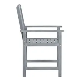 vidaXL Gartenstuhl 59 x 60 x 53 cm grau 4 St.