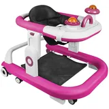 Belfoyer Lauflernhilfe Baby 3in1, Faltbarer Lauflernwagen ab 6 Monate mit höhenverstellbarem Sitz, Musik- & Licht-Aktivitätscenter, Gehfrei Baby mit Rollen & Bremsfunktion-WX32601