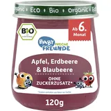 Erdbär Freche Freunde Freche Freunde Früchte Apfel, Erdbeere & Blaubeere, ab dem 6. Monat,