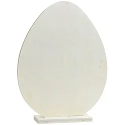 Spielheld XL Holzdeko »Osterei«, natur, 27 cm hoch
