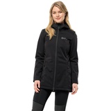 Jack Wolfskin WINDHAIN Coat W Softshellmantel, Black,