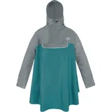 normani Regenponcho Regenponcho Kauai mit Ärmeln und Brusttasche - Wasserdichter Outdoorponcho mit Reflektor grau|schwarz XXL/3XL