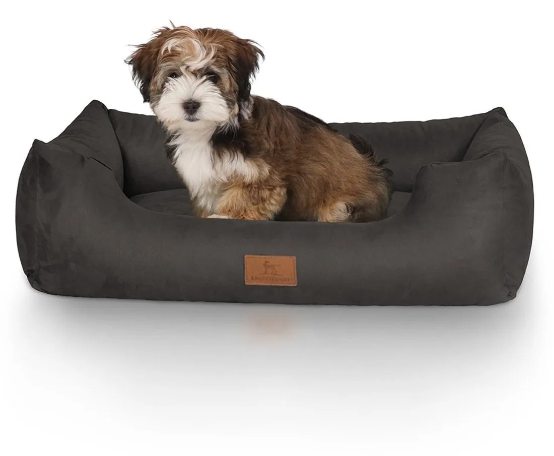 Knuffelwuff Tierbett Hundebett Dreamline, Schaumstoffflocken schwarz 63 cm x 85 cm