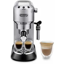 Siebträger Kaffeemaschine 1300 W (Schwarz, Metallisch, Silber) EC685.M Dedica Style 
