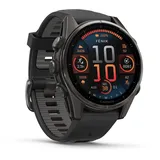 43 mm sapphire, schwarz / carbongrau DLC Titan mit QuickFit Silikon-Armband 20 mm