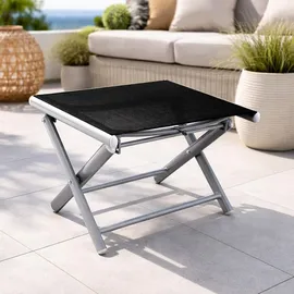 Mojawo Garten Klapphocker 40 x 40 x 45 cm silbergrau/schwarz