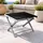 Mojawo Garten Klapphocker 40 x 40 x 45 cm silbergrau/schwarz