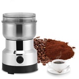 220V Elektrische Kaffeemühle, Edelstahl Coffee Grinder Kaffeepulver Schonend Mahlen Kaffeebohnen Gewürzmühle für Kaffee Bohnen Gewürze Nüsse Gewürze Kräuter Pfeffer und vieles mehr