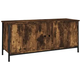 vidaXL TV-Schrank mit Türen Räuchereiche 102x35x45 cm Holzwerkstoff