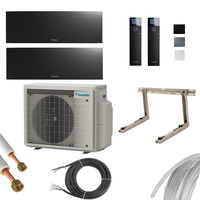 DAIKIN Emura3 Klimaanlage | FTXJ35 + FTXJ25 | 3,4/2,5kW | mit Leitungen