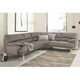 TRENDMANUFAKTUR Polsterecke TRENDMANUFAKTUR "Cecilia, italienisches Designsprache, modern und komfortabel, L-Form", braun (tan), B:280cm H:87cm T:240cm, Sofas, toller Sitzkomfort und bequeme Armlehnen