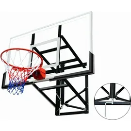 PEGASI Basketballbrett Pro Schwarz 140 x 80 cm