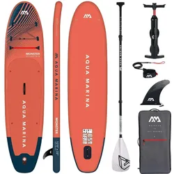 AQUA MARINA MONSTER SUP Board Stand Up Paddle aufblasbar SOLID Paddel One Size