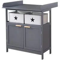 Roba Wickelkommode Hamburg , grau , Maße (cm): B: