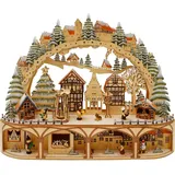 Hti-Living HTI-Living, Weihnachtsbeleuchtung, LED Schwibbogen Weihnachtsmarkt