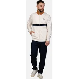Sergio Tacchini Trainingsjacke SERGIO TACCHINI "DALLAS TRACK TOP Herren", Herren, Gr. XS, weiß (gardenia, meerkat), 60% Polyester, 40% Baumwolle, Jacken Trainingsjacke, Trainingsjacke Herren, leichte Jacke, Retro, Sportjacke, Outdoor, Sale