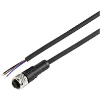 TRU Components TC-12833076 Sensor-/Aktor-Anschlussleitung M12 Kupplung, gerade 2 m