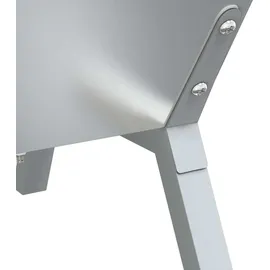vidaXL Grill Silbern 118x42x30,5 cm