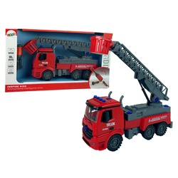 LEAN Toys Kinder-Werkzeug-Set Schraubenzieher Feuerwache Heimwerkerspielzeug Feuerwehr Spielzeug rot