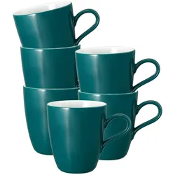 Seltmann Weiden Life Fashion Henkelbecher 400 ml 6er Set Trendy Petrol