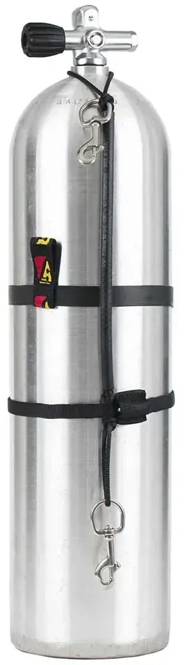 Dive Rite Hogarthian Stage Strap Kit Taucherflaschen-klemme - Black - 14 cm