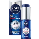 NIVEA MEN Anti-Age 2in1 Power Serum Gesichtspflege mit Hyaluron für Anti-Aging-Effekt, Hautpflege mit LUMINOUS630® gegen Alters- und Pigmentflecken (30 ml)