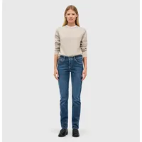 MAC Damen Jeans Slim Fit Carrie Pipe in blauem New Basic-D36 / L28