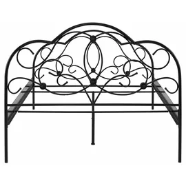 Home Affaire Metallbett HOME AFFAIRE "TOPSELLER", schwarz, L:205cm, Betten, mit aufwendiger Verzierung, romantischer Stil