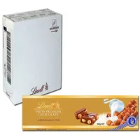 (27,63€/1kg) Lindt Vollmilch-Nuss-Schokolade 300g, 10 Tafeln