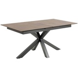 Actona Esstisch Heaven braun Rost, Keramik, rechteckig 90x76x168-210 cm ausziehbar B: 168/210