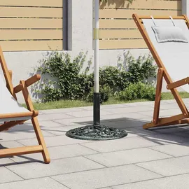 vidaXL Schirmständer Gusseisen 12 kg 48 cm Grün