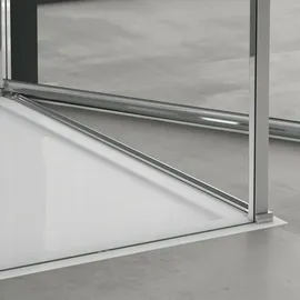 mai & mai Rav36-Plus Eckdusche mit Pendeltür 80 x 80 cm transparent ESG-Sicherheitsglas