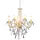 NÄVE Pendellampe Kronleuchter Hängeleuchte gold Kristalle Wohnzimmerlampe H 85 cm