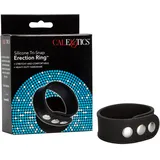 CalExotics Tri-Snap Erection Penisring - Schwarz