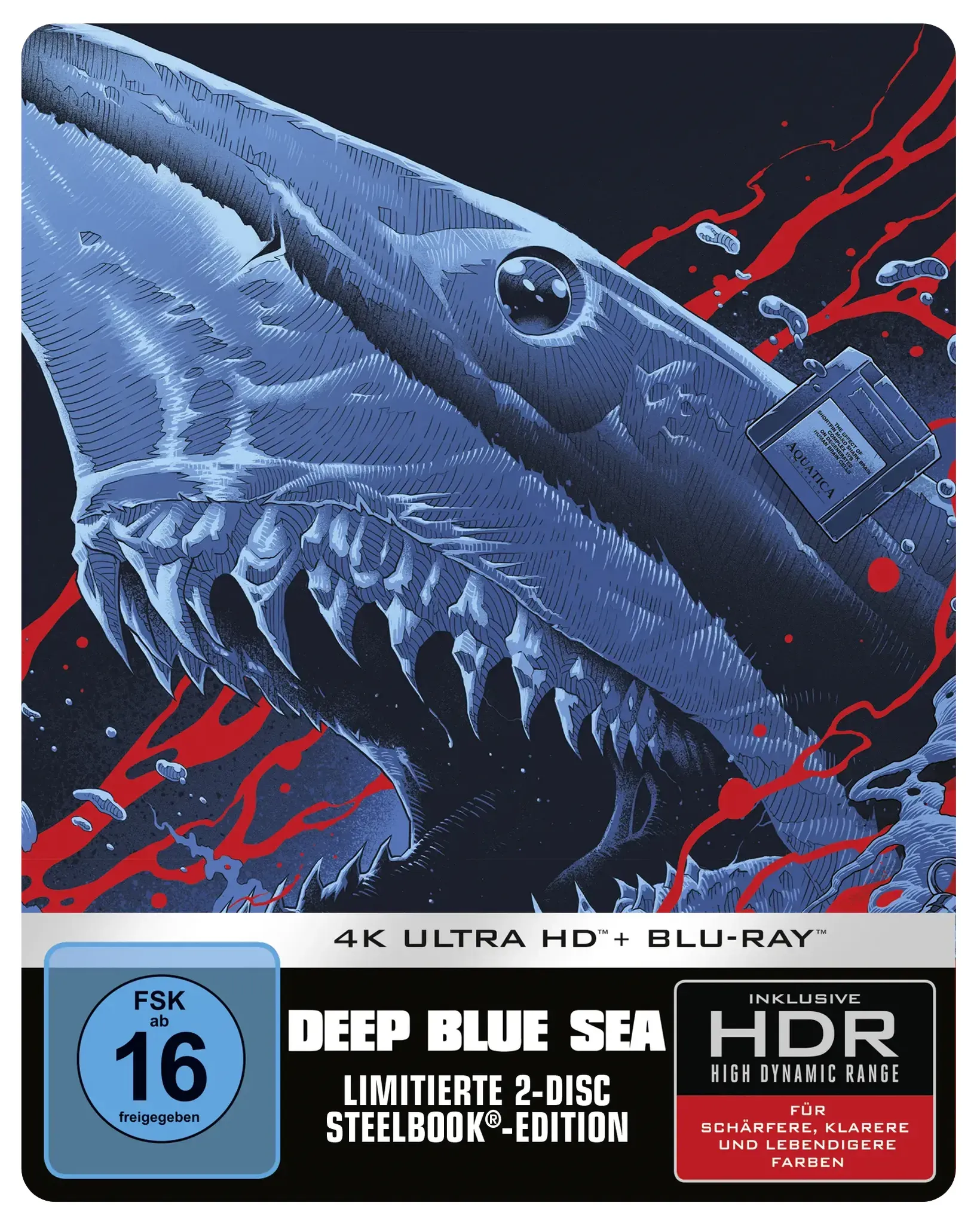 Deep Blue Sea (Steelbook, 4K-UHD+Blu-ray)