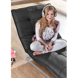 W.Schillig Relaxliege »daily dreams« in Waffelkissen-Optik, wahlweise mit Motor, silber matt, in 2 Breiten grau